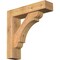 Ekena Millwork Olympic Block Smooth Bracket w/ Offset Brace, Western Red Cedar, 5 1/2"W x 22"D x 22"H BKT0604X22X22OLY05SWR - alternate 1